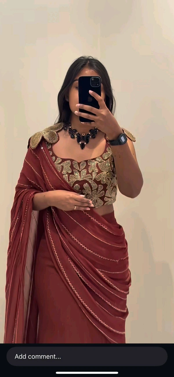 Festive Look One Outfit Into 3 Style Lehenga Saree - Free Size Upto 44inch