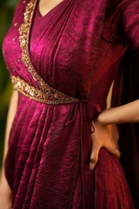 Ready To Wear Pre Draped Saree Gown