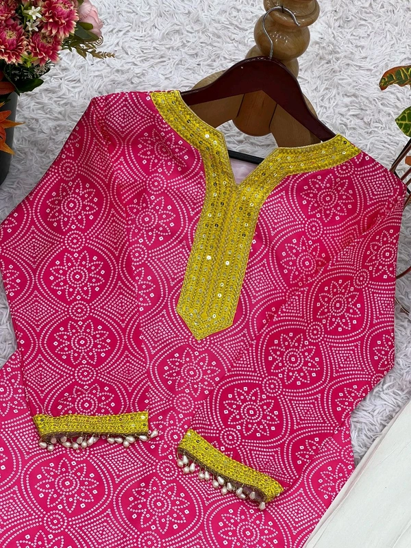 Rakhi Special Salwar Suit - Pink, L