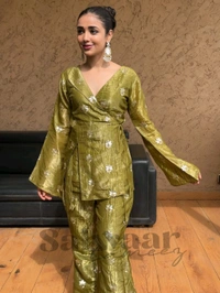 Trending Designer Kurta Plazzo With Dupatta Set - L
