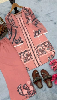 Partywear Look Pure Chiffon Co-Ord Set - XL