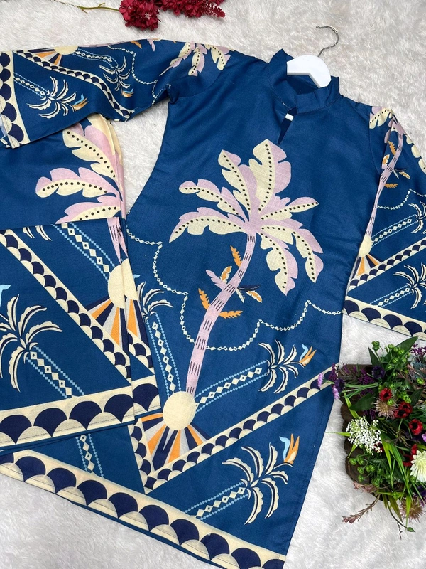 Designer Cotton Co-Ord Set - L