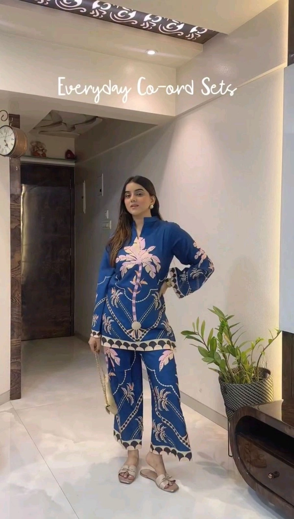 Designer Cotton Co-Ord Set - XL