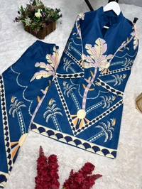 Designer Cotton Co-Ord Set - XL