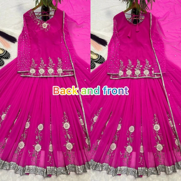 Hina Khan Indo Western Lehenga - M