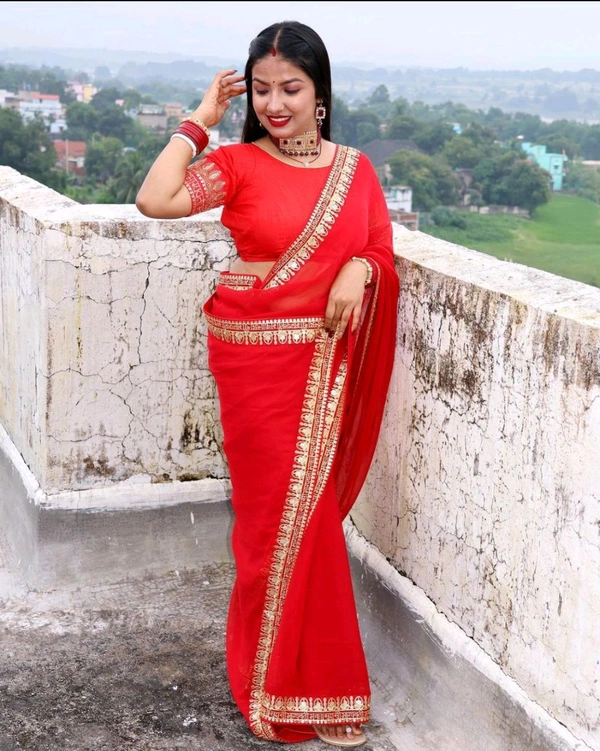 Sada Saubhagyavati Bhava Saree With Blouse
