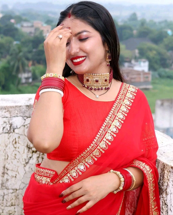 Sada Saubhagyavati Bhava Saree With Blouse