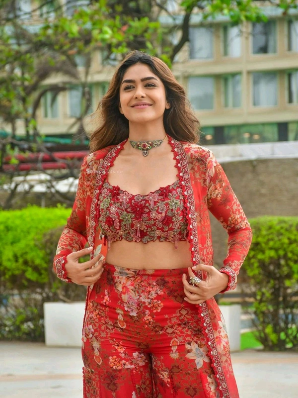 Mrunal Thakur Inspired Indo Western Outfit - L