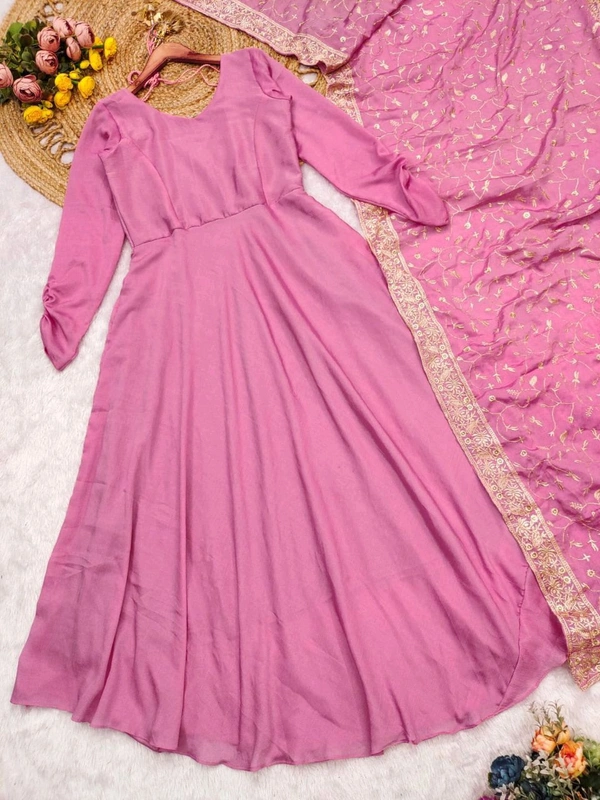 Festive Special Chinon Anarkali Suit - M
