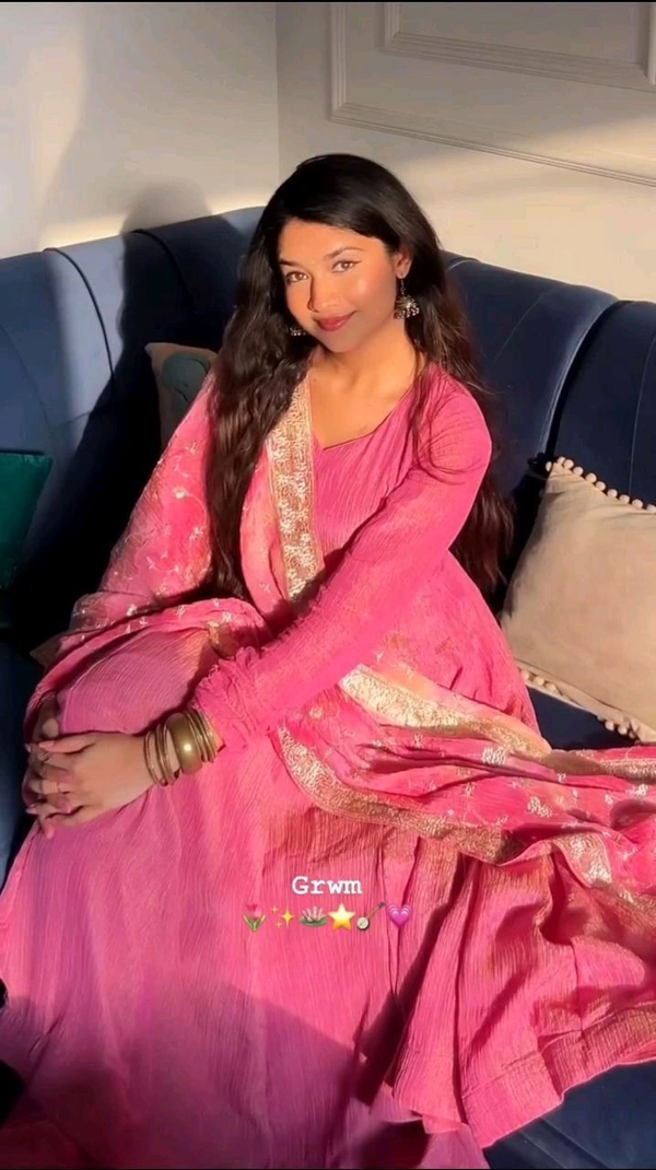 Festive Special Chinon Anarkali Suit - XL