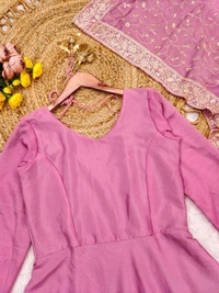 Festive Special Chinon Anarkali Suit - XL