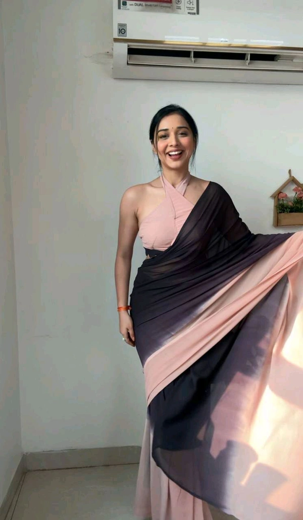 Customer Choice Ready To Wear Saree With Blouse Piece