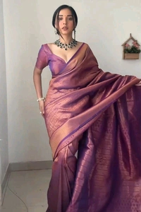 Kanjivaram Silk Ready To Wear Saree With Blouse Piece