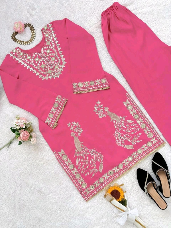 Festive Special Mirror Work Sharara Suit - XXL With 3XL Margin