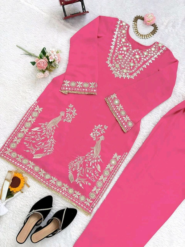 Festive Special Mirror Work Sharara Suit - XXL With 3XL Margin
