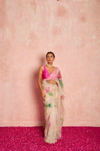 Ready To Wear Organza Silk Saree With Blouse