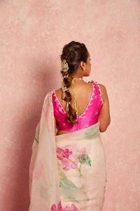 Ready To Wear Organza Silk Saree With Blouse