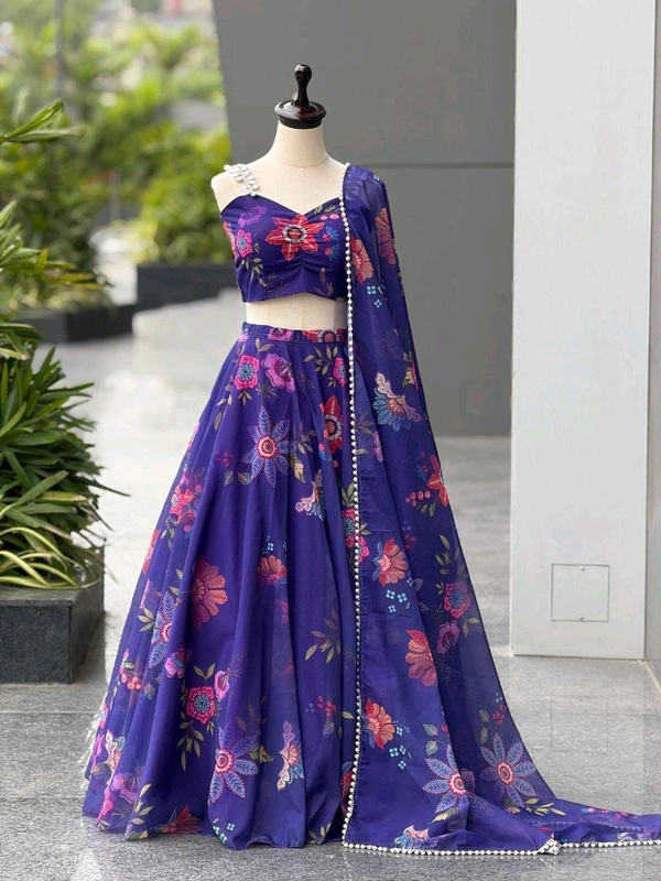 Ready To Wear Organza Lehenga