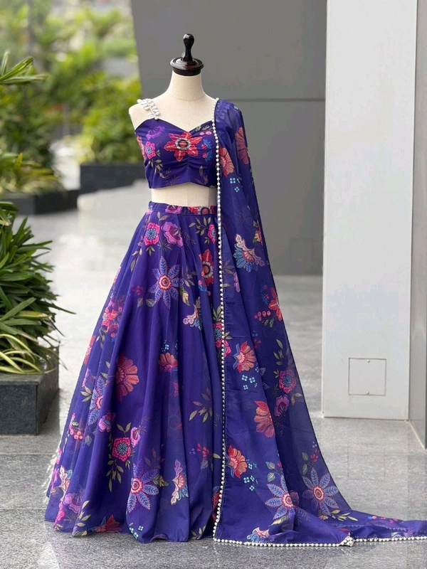 Ready To Wear Organza Lehenga