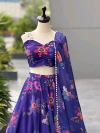Ready To Wear Organza Lehenga