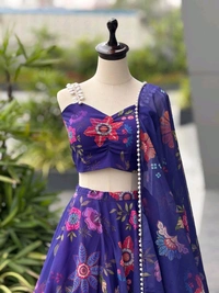 Ready To Wear Organza Lehenga