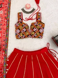 Navratri Special Real Modelling Kodi Work Fully Stiched Lehenga