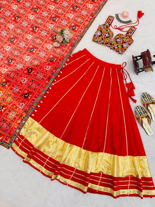 Navratri Special Real Modelling Kodi Work Fully Stiched Lehenga