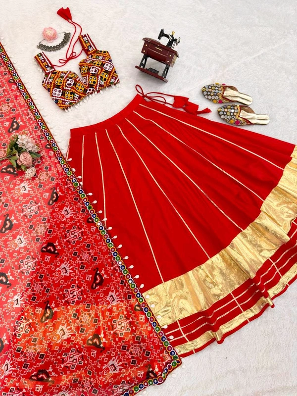 Navratri Special Real Modelling Kodi Work Fully Stiched Lehenga