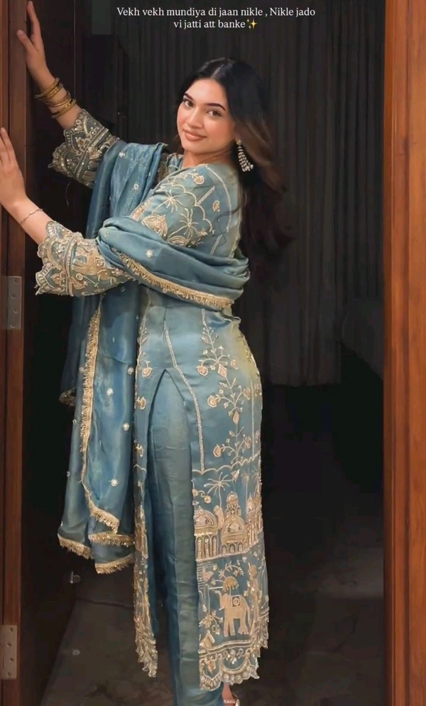 Designer Jimmy Choo Sequence Work Suit - M