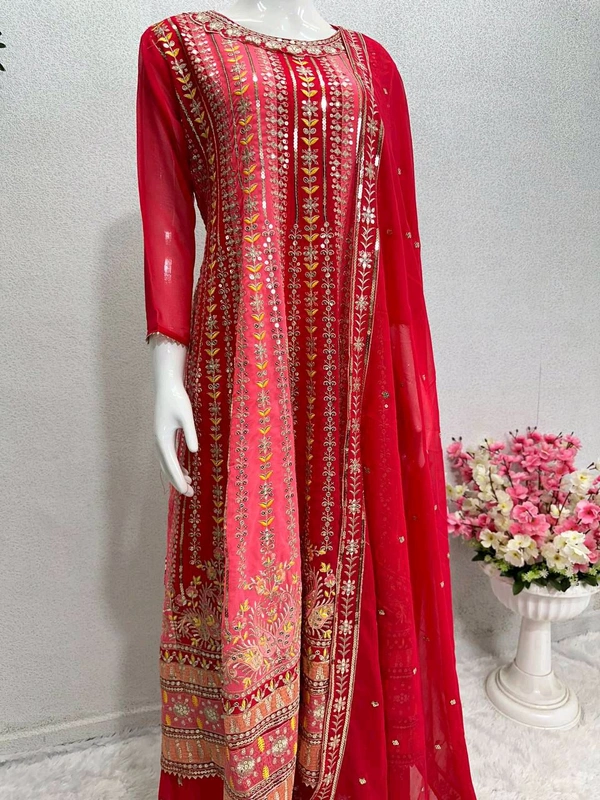 Festive Season Special Heavy Sharara Suit - Free Size Upto 42inch