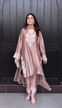 Partywear Farsi Salwar Suit - M