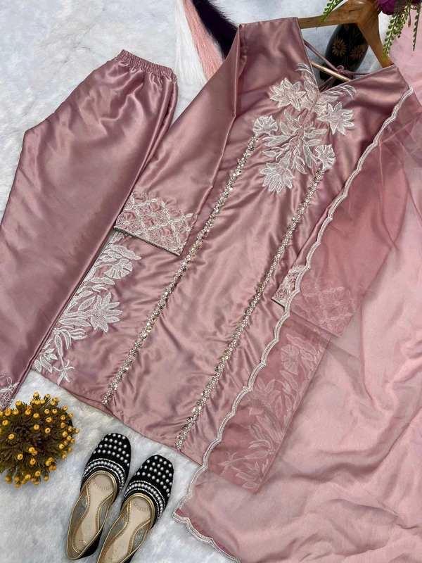 Partywear Farsi Salwar Suit - M