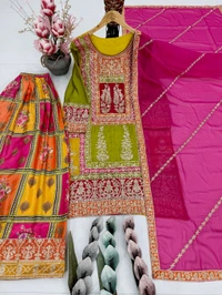 Designer Heavy Pakistani Sharara Suit - XL