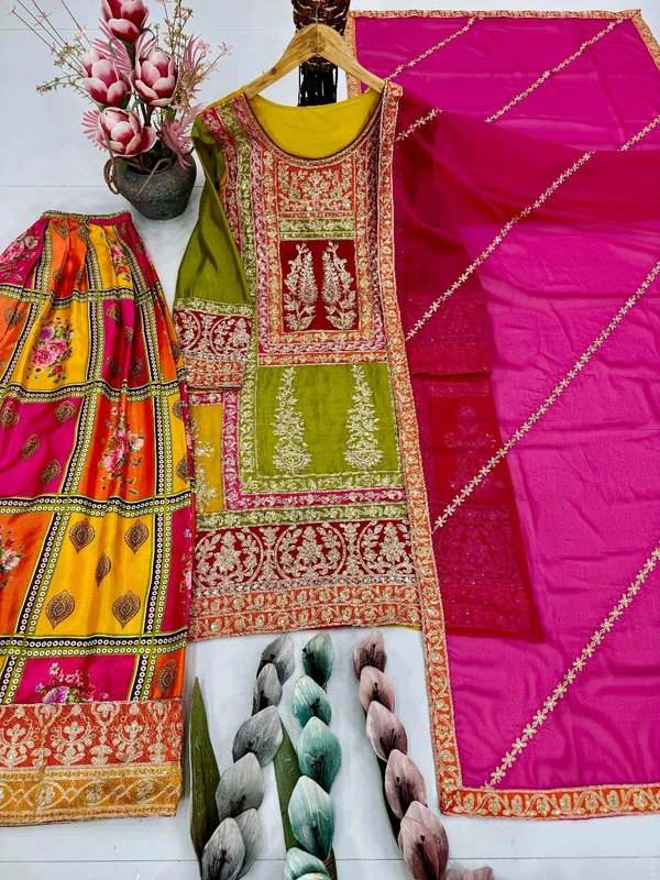 Designer Heavy Pakistani Sharara Suit - XL