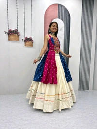 Real Modelling Navratri Lehenga With Full Flair - XL Upto XXL Margin, Color 1