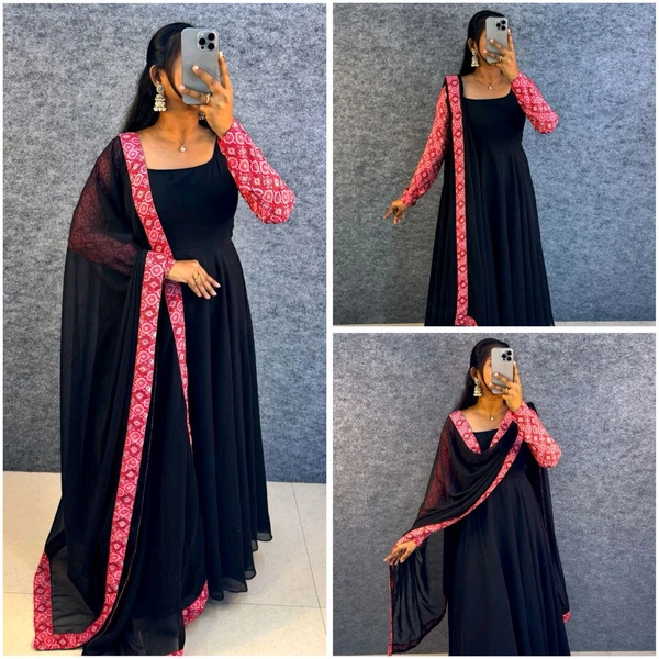 Remo Keerthi Suresh Mam Inspired Gown With Dupatta - S