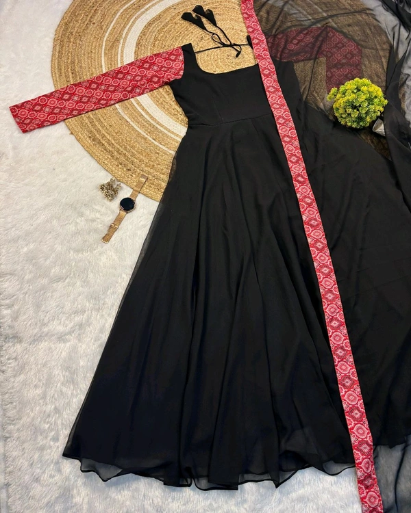 Remo Keerthi Suresh Mam Inspired Gown With Dupatta - 3XL