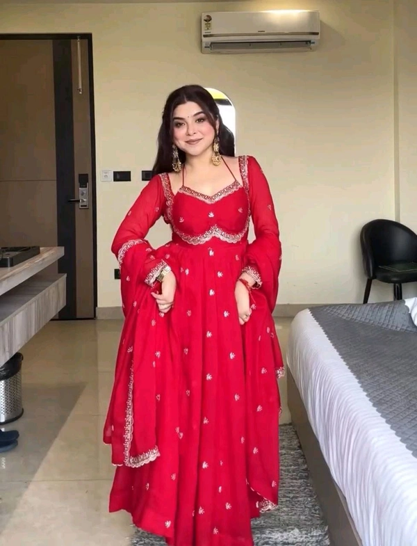 Karwa Chauth Special Fully Readymade Heavy Suit - XL