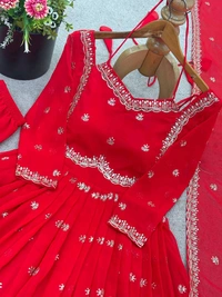 Karwa Chauth Special Fully Readymade Heavy Suit - XL