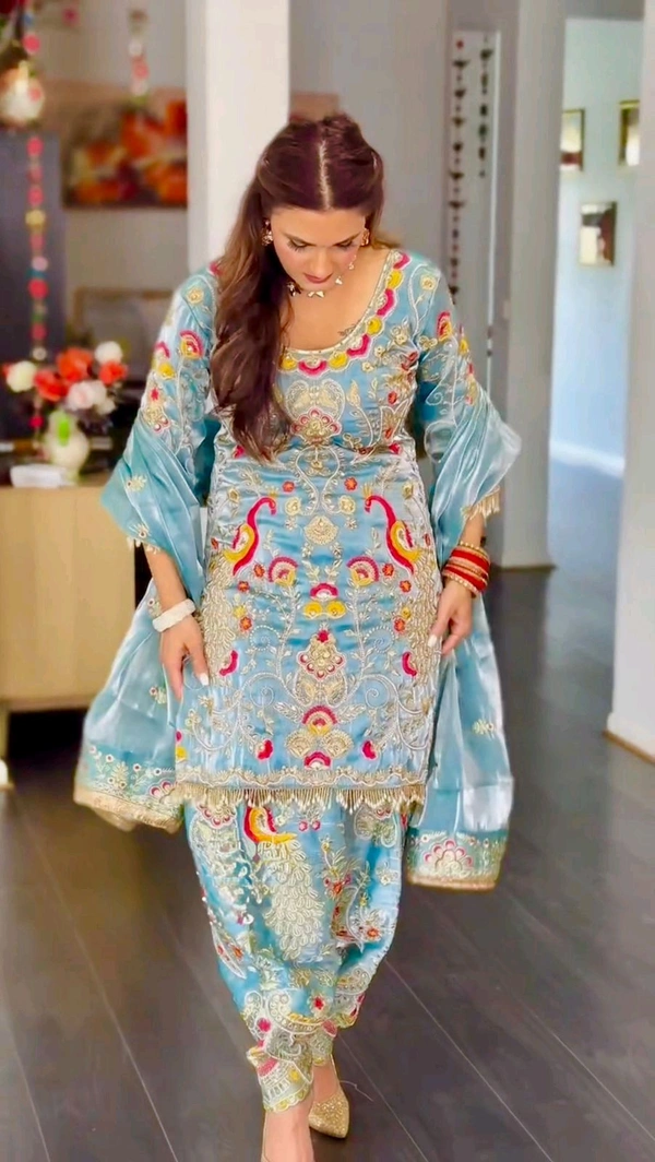 Heavy Designer Jimmo Choo Plazzo Suit - L, Blue
