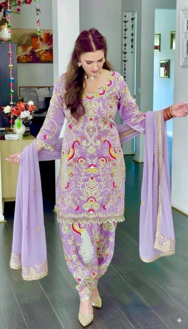 Heavy Designer Jimmo Choo Plazzo Suit - XL, Lavender