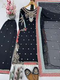 Designer Heavy Embroidery Pakistani Suit - L
