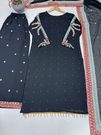 Designer Heavy Embroidery Pakistani Suit - L