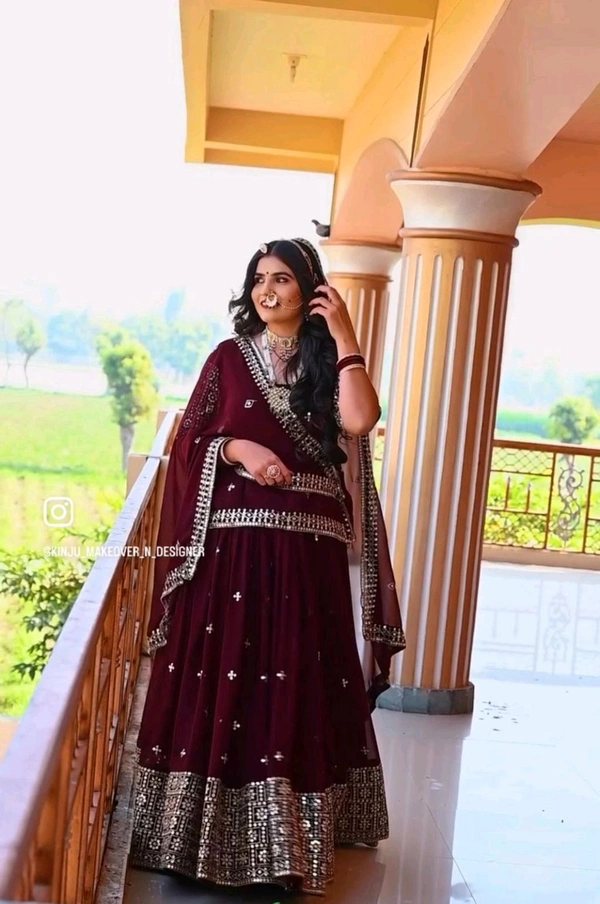 Ready To Wear Indo Western Lehenga - M