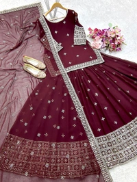 Ready To Wear Indo Western Lehenga - M