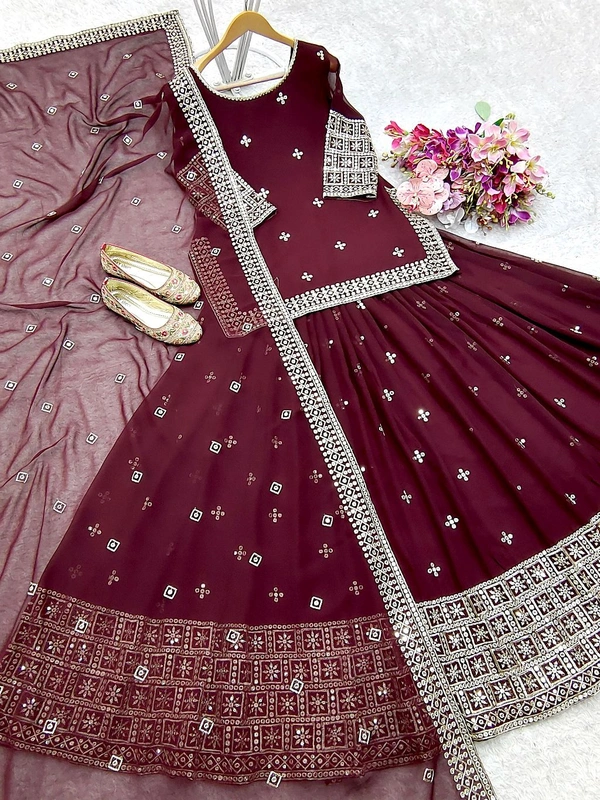 Ready To Wear Indo Western Lehenga - M