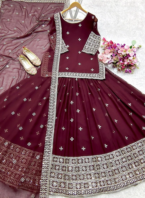 Ready To Wear Indo Western Lehenga - XL