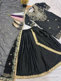 Designer Indo Western Dhoti Skirt Outfit - XL