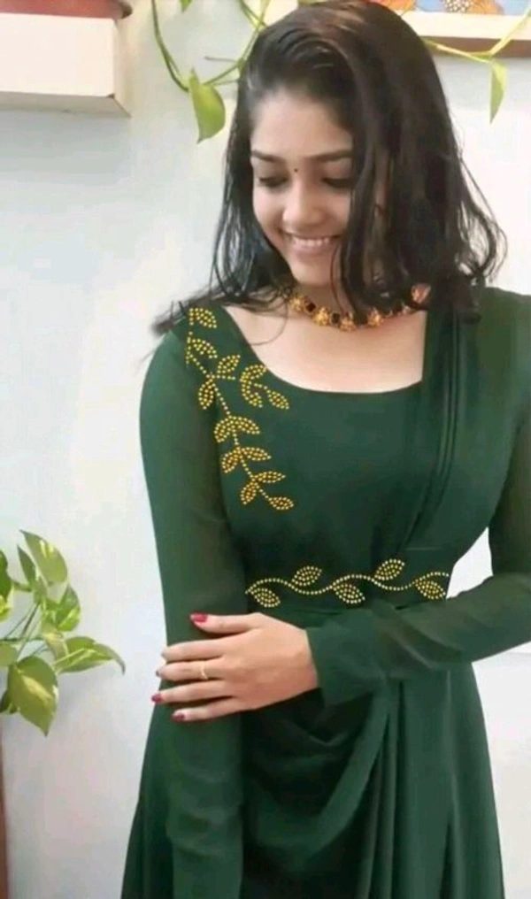 Hot Selling Gown With Belt and Dupatta - M