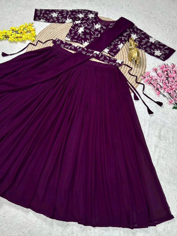 Designer Readymade Half Saree - Half Saree, M Upto L Size